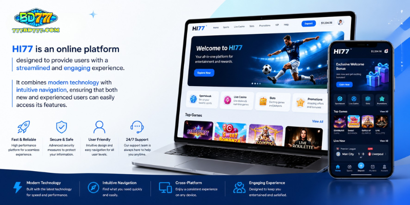 HI77 is an online platform designed to provide users with a streamlined and engaging experience.