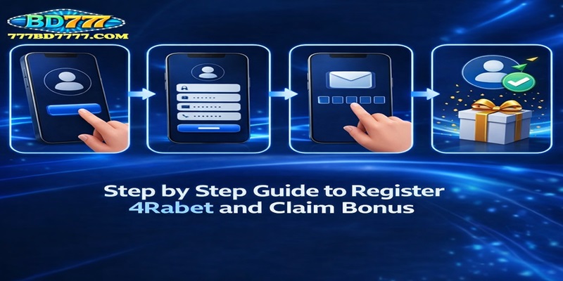 Step by Step Guide to Register 4Rabet and Claim Bonus