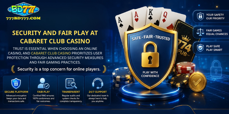 Security and Fair Play at Cabaret Club Casino
