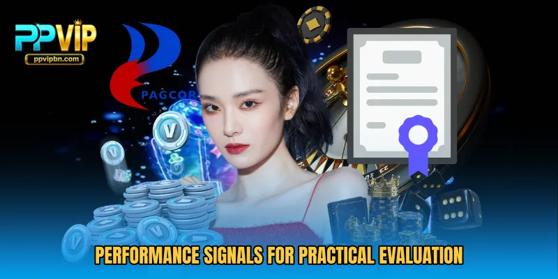 Performance signals for practical evaluation